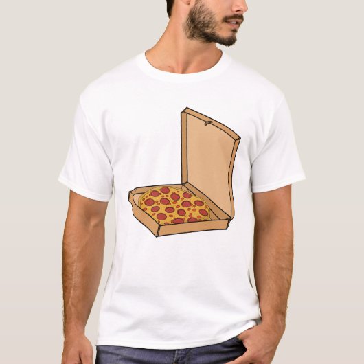 パッケージ化されたペパロニピザ Tシャツ (正面)