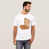 パッケージ化されたペパロニピザ Tシャツ (正面フル)