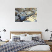 パッケージ化された2つのボックス・タイプ・デバイス キャンバスプリント (インサイチュ (寝室))