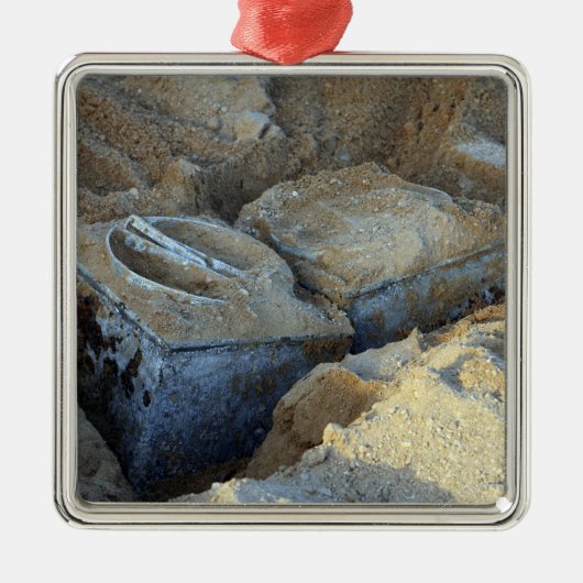 パッケージ化された2つのボックス・タイプ・デバイス メタルオーナメント (正面)