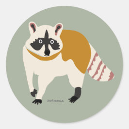 パッケージ用のデザートライフアライグマのシール ラウンドシール