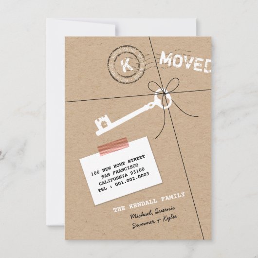 パッケージ&鍵ハウスのパーティー&引っ越し案内 招待状 (正面)