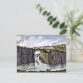 パッサイク・滝ズ・イン・ニュージ素晴らしャージ絵画ーアートズ ポストカード (スタンド正面)