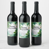 💍パッシおもしろいフローラセレニティ ワインラベル (ボトル)