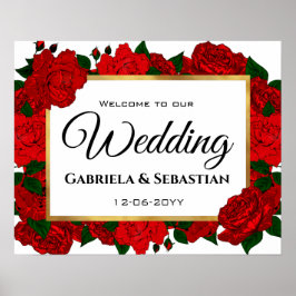 パッシエレガントョンレッドローズ歓迎結婚ズ ポスター