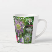 パッシカラフルョンフラワーズコラージュラテマグ カフェラテマグ (右)