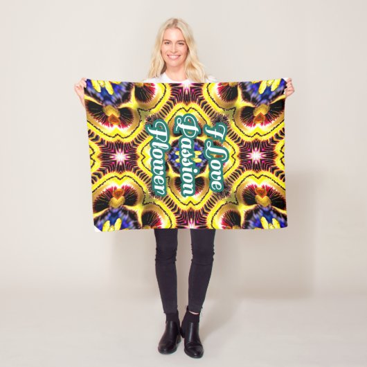 パッシフローラケルーレパタン フリースブランケット (インサイチュ)