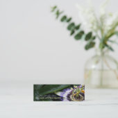 パッシフローラ2花の写真ミニ名刺 スキニー名刺 (スタンド正面)