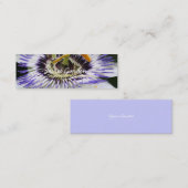 パッシフローラ3花の写真 スキニー名刺 (正面/裏面)