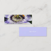パッシフローラ3花の写真 スキニー名刺 (正面/裏面)