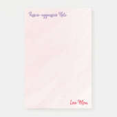 パッシブ·アグレッシブ4 x 6の投稿は、母を愛していると書いている ポストイット (正面)