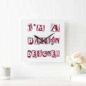 パッションデザイナー スクエア壁時計 (ホーム)