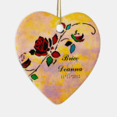 パッションピース結婚式の引き出物オーナメント セラミックオーナメント (右)