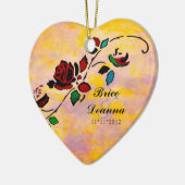 パッションピース結婚式の引き出物オーナメント セラミックオーナメント (左)