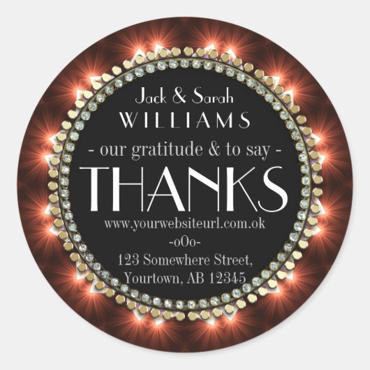 パッションファイアチョーク感謝していボードシール ラウンドシール (正面)