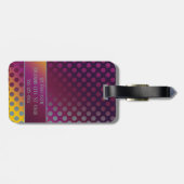 パッションフグラデーションルーツ水玉模様、モノグラム ラゲッジタグ (裏面横)