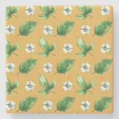 パッションフラワーつる植物 ストーンコースター (正面)