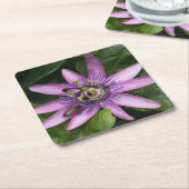 パッションフラワーコースター スクエアペーパーコースター (アングル)