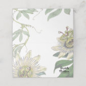 パッションフラワーテーブル座席表またはエスコートカード プレイスカード (外部開封)