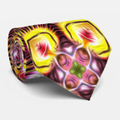 パッションフラワーパターン ネクタイ (ロール)