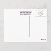 パッションフラワーポストカード ポストカード (裏面)