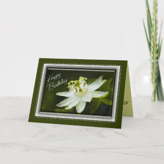 パッションフラワー誕生日カード カード