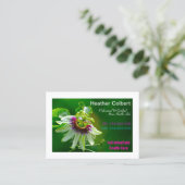 パッションフラワ救済ーで介護者 名刺 (スタンド正面)