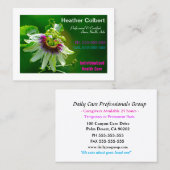 パッションフラワ救済ーで介護者 名刺 (正面/裏面)