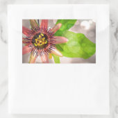 パッションフルーツフラワー 長方形シール (バッグ)