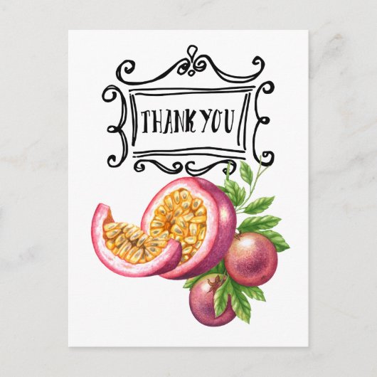 パッションフルーツ ありがとう ポストカード (正面)