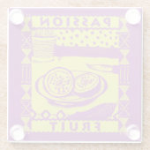 パッションフルーツ ガラスコースター (裏面)