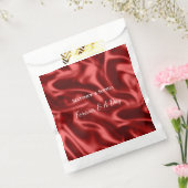 パッションレッドロマンチックフェイクサテン結婚ズ フェイバーバッグ (封をした状態)