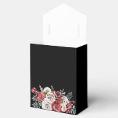 パッションレッドローゼズブラック結婚式の引き出物ボックス フェイバーボックス (オープン)