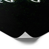 パッション引用文白黒ライトストリング ポスター (角)