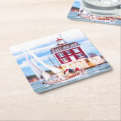 パッシングレッジライト スクエアペーパーコースター (アングル)