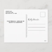 パッシーメリーリー&ブライトのカスタムペット写真 シーズンポストカード (裏面)