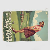 パッストップトを見る ゴルフタオル (横)