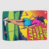 パッストップトゴルフタオルを見て ゴルフタオル (横)