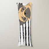 パッストライプのグ ボディピロー (正面縦)