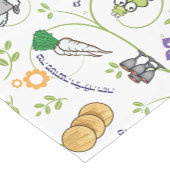 パッソーバー·セダー·マツァ·ワイン·カカラフルエル予測できなズ ショートテーブルランナー (コーナー)