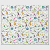 パッソーバー·セダー·マツァ·ワイン·カカラフルエル予測できなズ ラッピングペーパー (フラット)