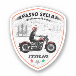 パッソ・セッラ イタリアの山々 バイクツアー シール