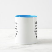 パッチおもしろい野鳥観察は狂気 マグカップ (中央)