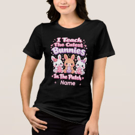 パッチで一番かわいいウサギを教えている トライブレンドTシャツ
