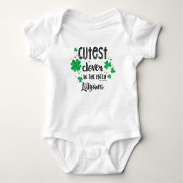 パッチで一番かわいいクローバー、Name ©GraphicLoveShop ベビーボディスーツ