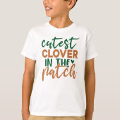 パッチで一番かわいいクローバー St Patrick's-60863 Tシャツ (正面)