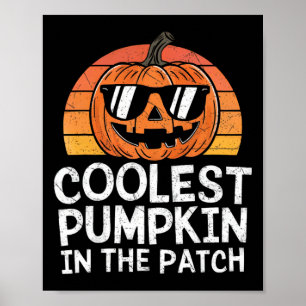 パッチで一番クールなカボチャのハロウィンコスチューム ティーン ポスター
