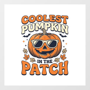 パッチで一番クールなカボチャ ヴィンテージ ハロウィン シャツ ウィンドウサイン