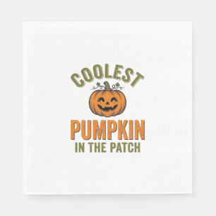 パッチで一番クールなカボチャ ヴィンテージ ハロウィン デザイン スタンダードランチョンナプキン