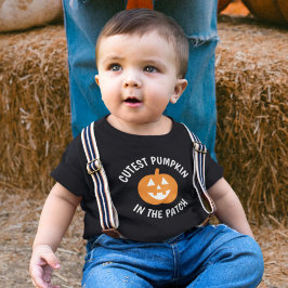 パッチで一番可愛いカボチャ ハロウィン 男子 トドラーTシャツ